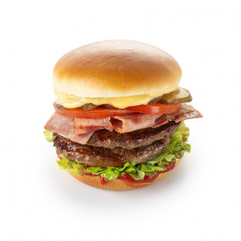 Бургер Мясной с беконом